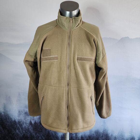 AOS Tactical Theros Polartec Tan (499) Fleece Jacket | Men's Large - Picture 1 of 15